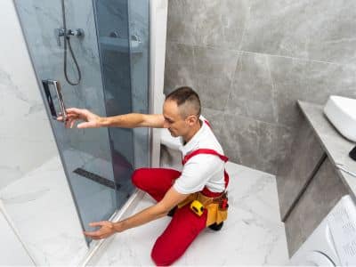 Shower Screen Installation by Harmony Glass