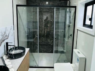 Shower Screen Installation by Harmony Glass
